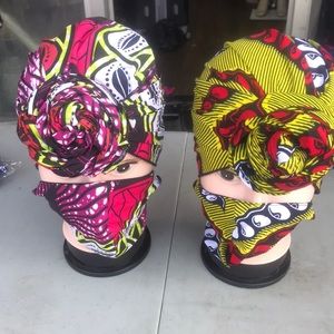 Matching head wraps and Mask set